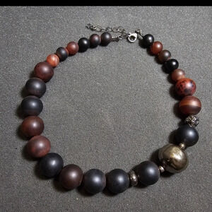 SILPADA AGATE CHALCEDONY NECKLACE ELECTROFORMED STERLING SILVER RETIRED